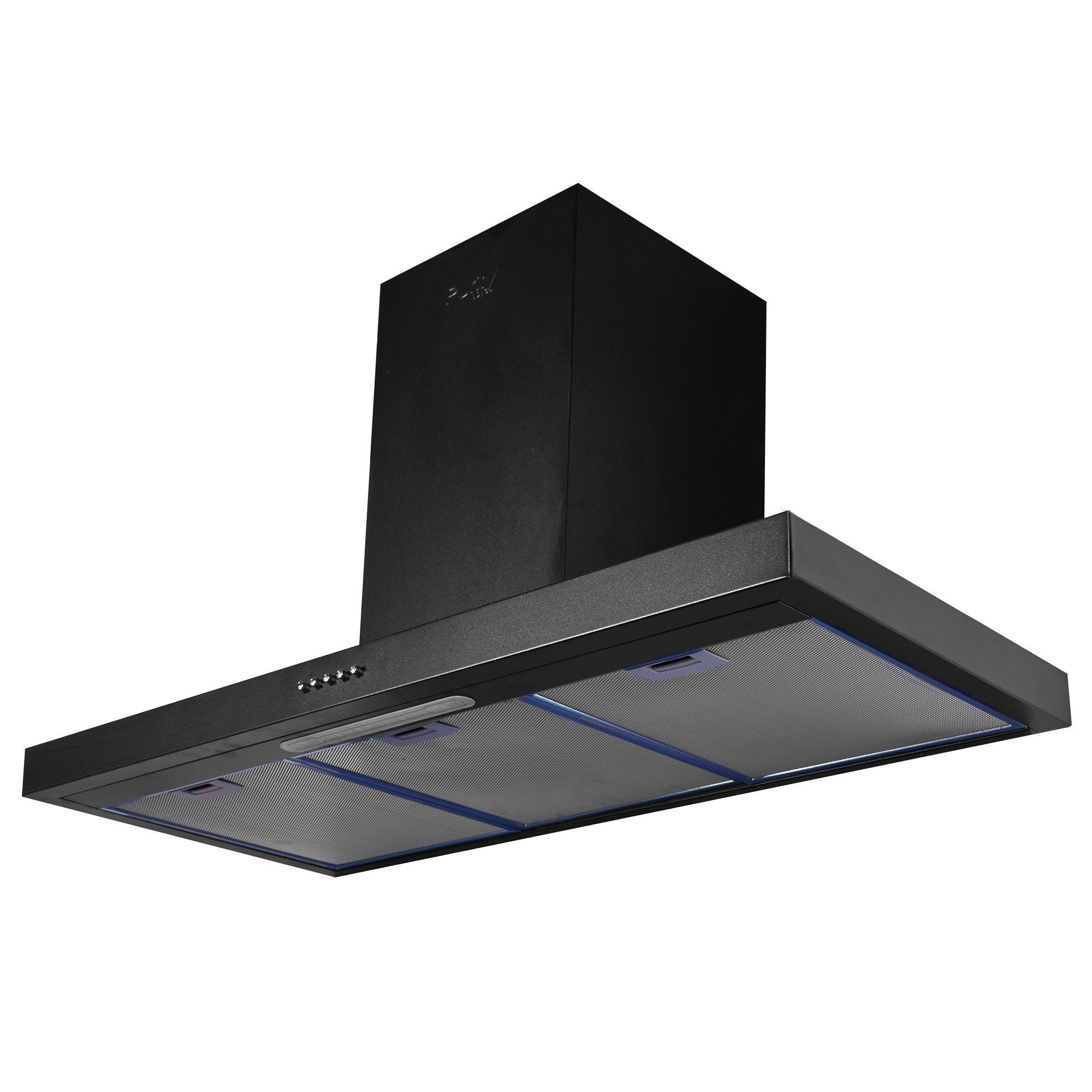 Purity FLATO Built-In Chimney Hood (90 cm, Black)
