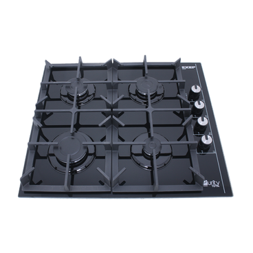 Purity Built In Gas Hob 4 Burners 60 cm Black - HPT602G