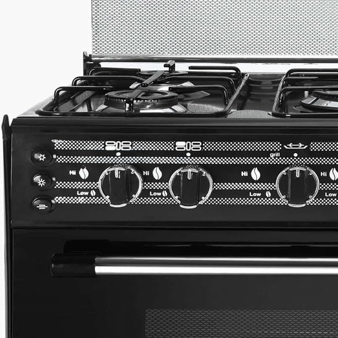 Union Gas Gas Cooker, 5 burners (Black)