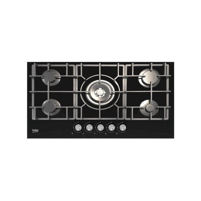 Beko Built In Gas Hob, 5 burners, , - HISW95226SEL
