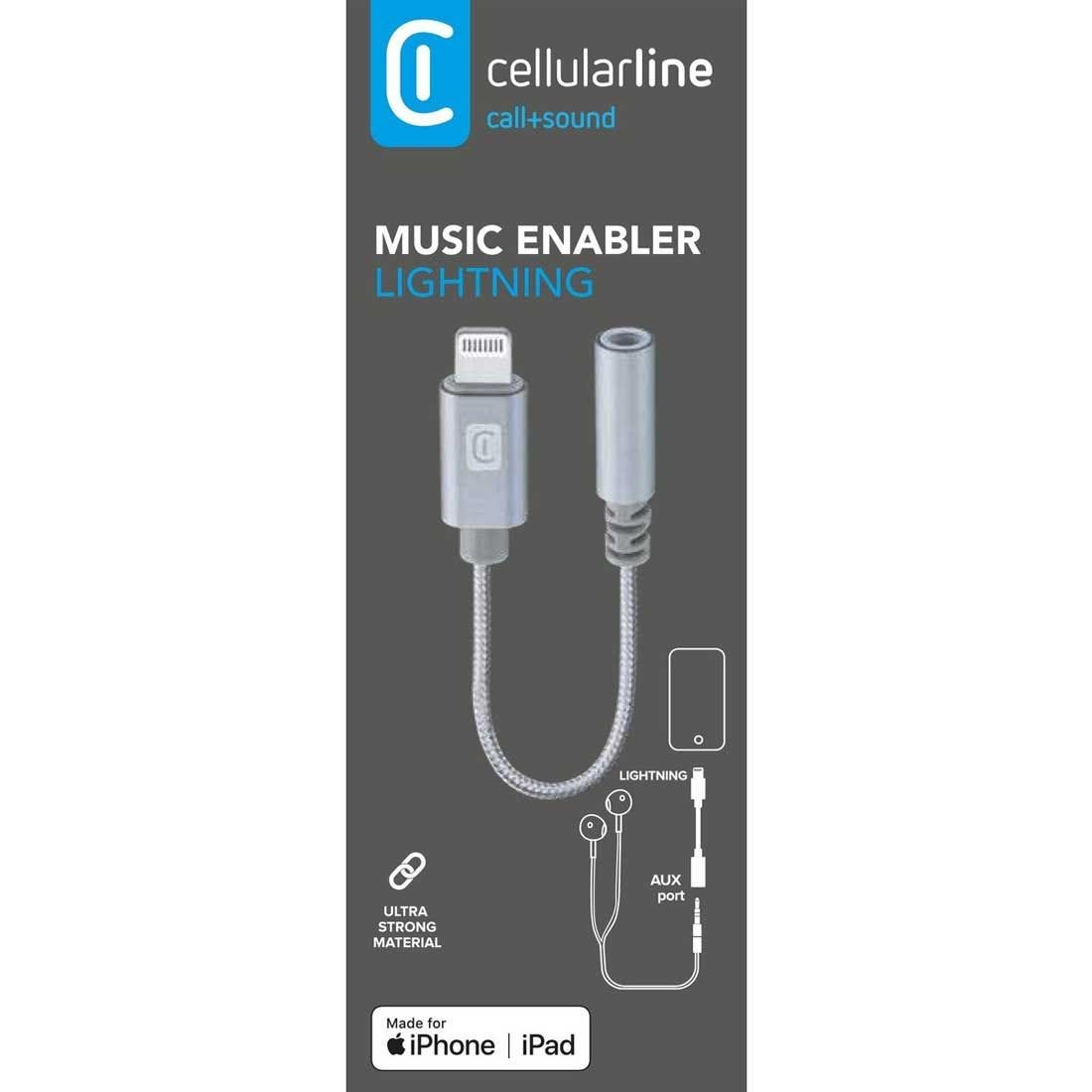 CellularLine AUX To Lightning Cable