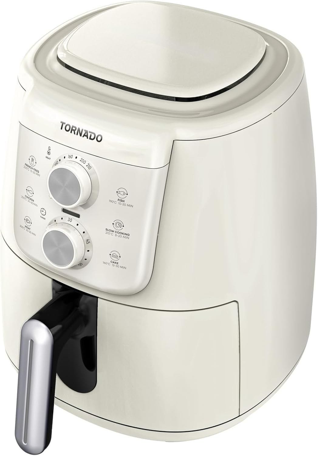 TORNADO AirFryer Manual Control Creamy x THF-1554M-XL-CS (1500W, Creamy)