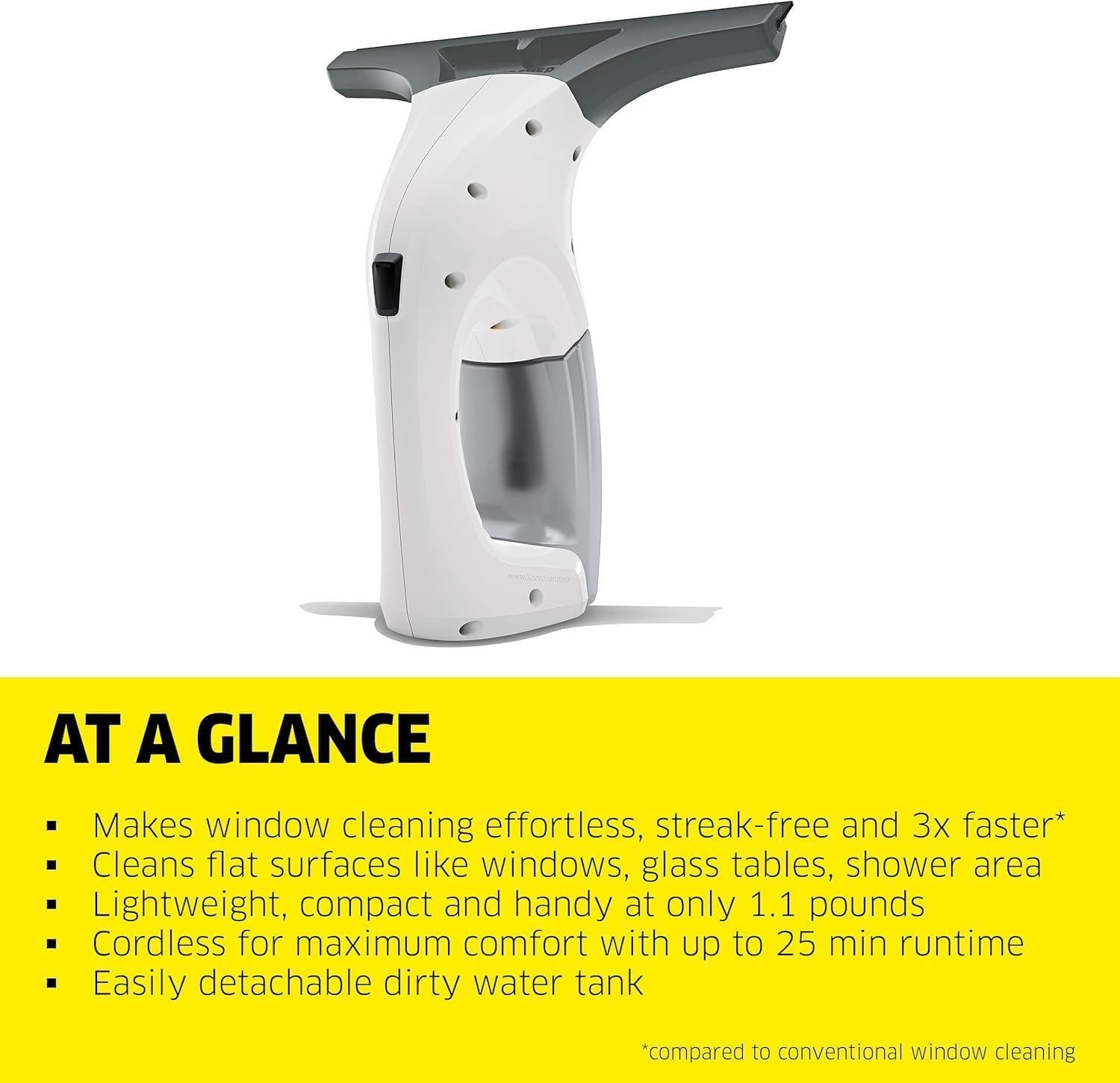 Kaercher WV 1 Plus Handheld Window Vacuum Cleaner