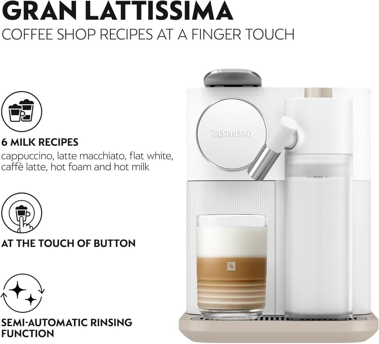 Nespresso Gran Lattessima Espresso Coffee Machine F541-EU