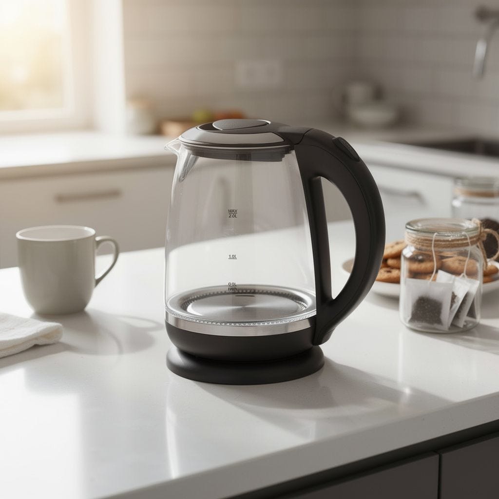 Home Glass Electric Kettle TM1012