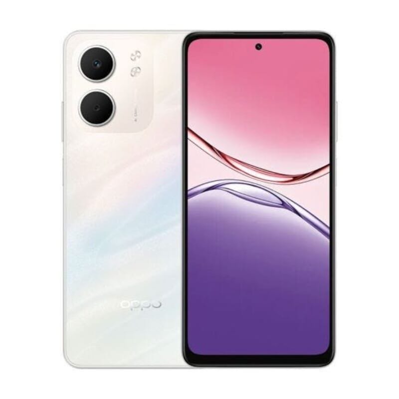 OPPO A5X Dual SIM, 128GB, 4GB RAM, 4G LTE - Laser White