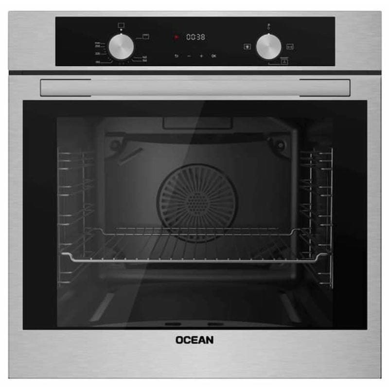 Ocean Digital Built-In Gas Oven With Grill, 90 cm, 69 Liter, Silver - OOGR65IECF2SV