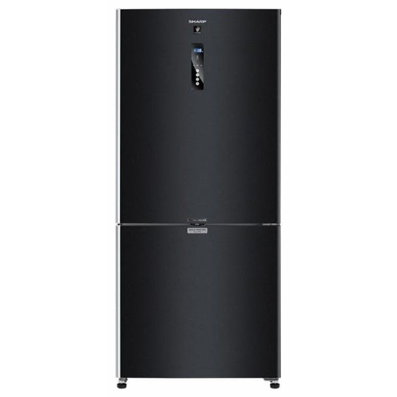 ثلاجة شارب انفرتر ديجيتال نوفروست فريزر سفلي 558 لتر أسود - SJ-PV73K-BK