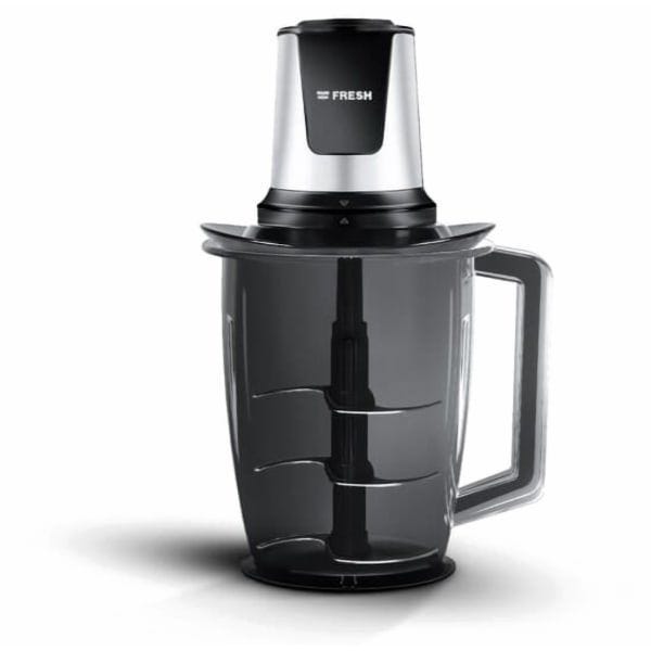 Fresh CH-700 Chopper 2 Liter 700 Watt Transparent Black Silver - Fresh-500017241