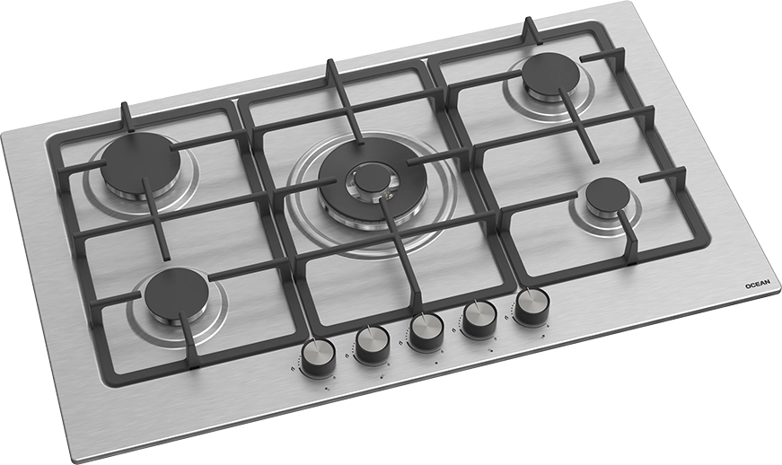 Ocean Built In Gas Hob, 5 burners, , - OHGFR95IPROSVC