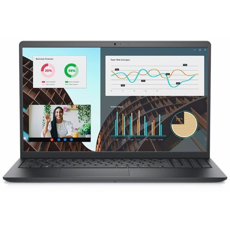 DELL Vostro 3530 Laptop, Intel Core i7-1355U Processor, 15.6 Inch FHD Display, 512 GB SSD, 8 GB RAM DDR4, Intel UHD Graphics, DOS - Black