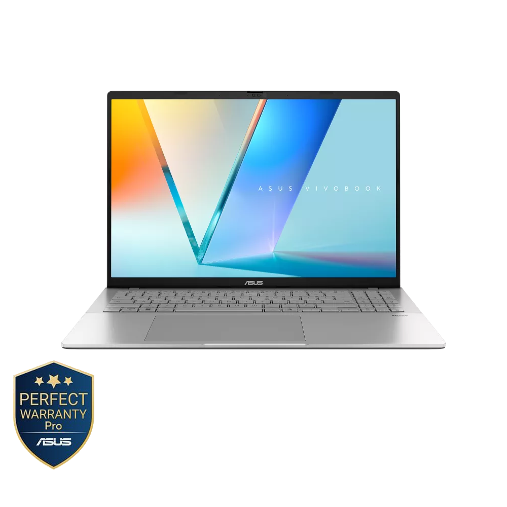 لابتوب اسوس Vivobook S16 S3607CA-SH070W، بروسيسور انتل كور Ultra 7 255H، شاشة 16 بوصة FHD، هارد 1 تيرابايت SSD، رام 16 جيجابايت DDR5، انتل Arc جرافيكس، ويندوز 11، فضي - 90NB16I1-M00610​