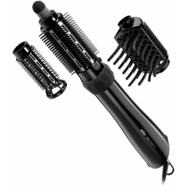 Braun Satin Hair 5 Airstyler With Style Refreshing Steam, 1000 Watt, Black - AS530