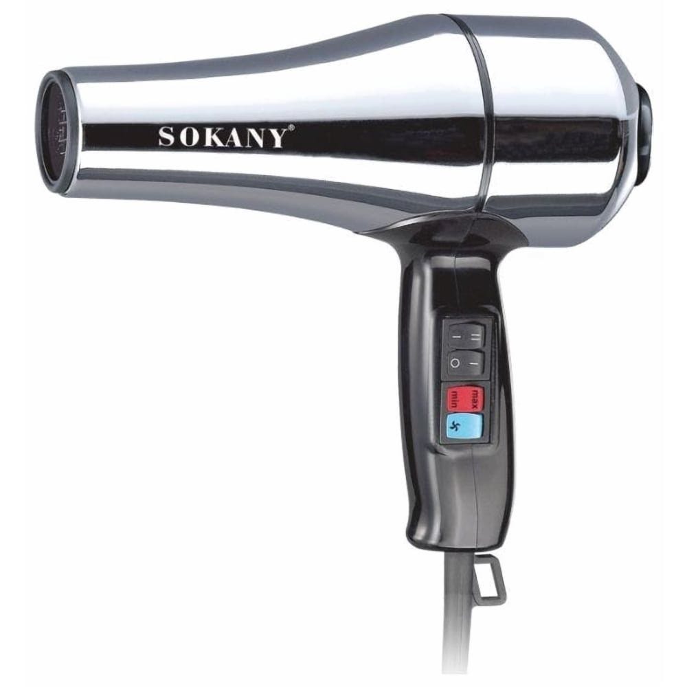Sokany Stainless Steel Hair Dryer, 2400 Watt, Silver - MD-3000