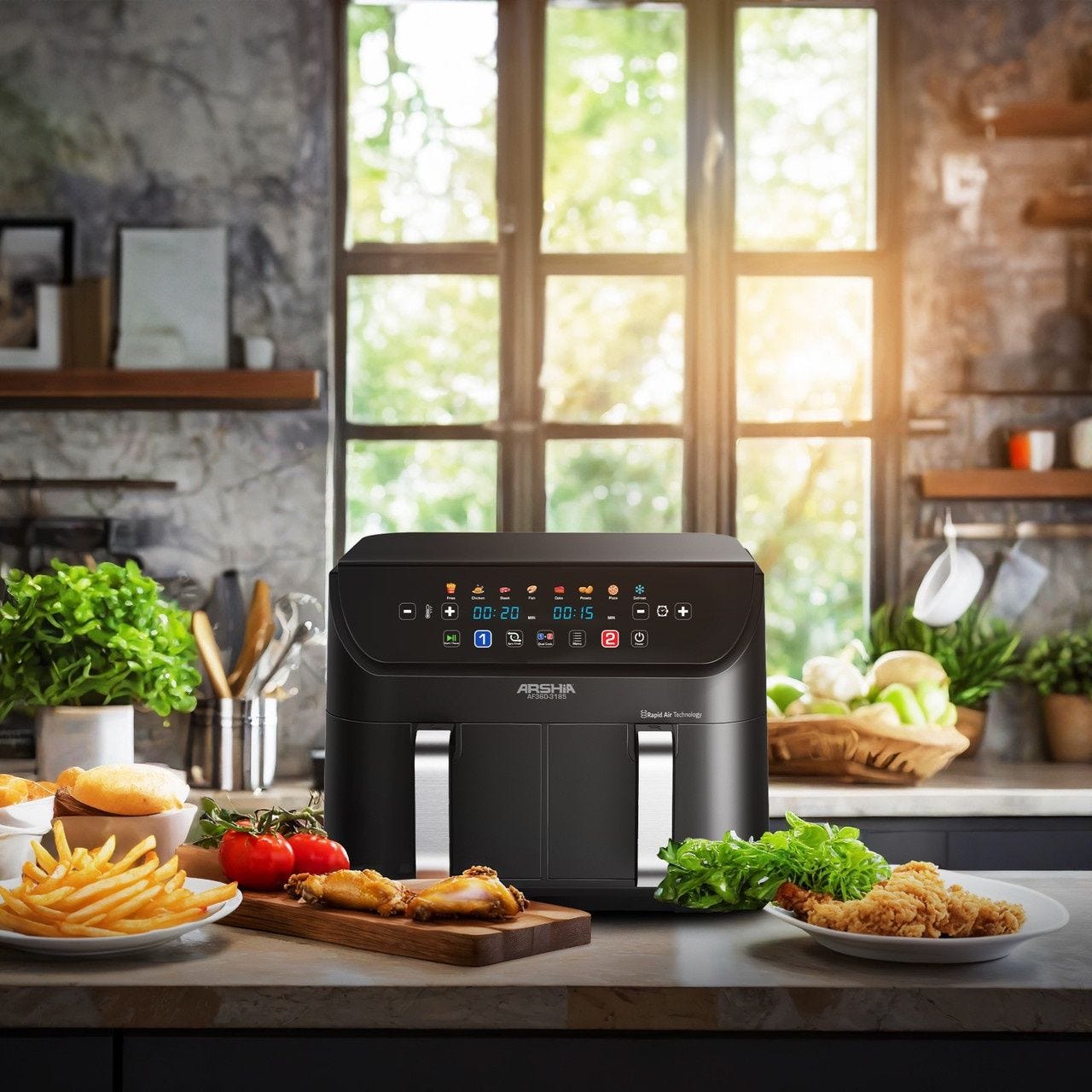 Arshia Digital AirFryer AF360-3185