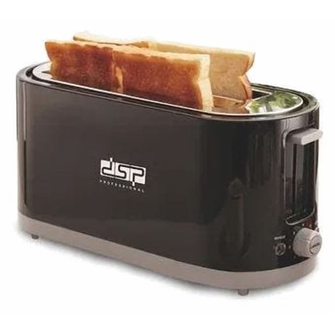 DSP Toaster, 4 Slices, 1400 Watt, Black - KC2046