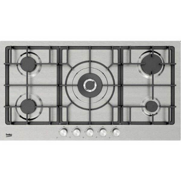 Beko Built-In Gas Hob, 5 burners, , - HIMW 95226 SXEL