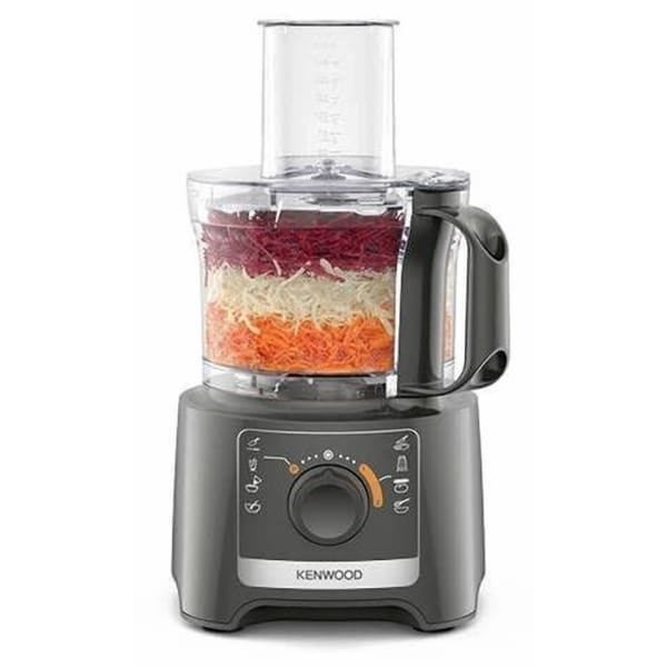 Kenwood MultiPro Compact Food Processor, 2.1 Liter, 800 Watt, Grey - FDP31.020GY