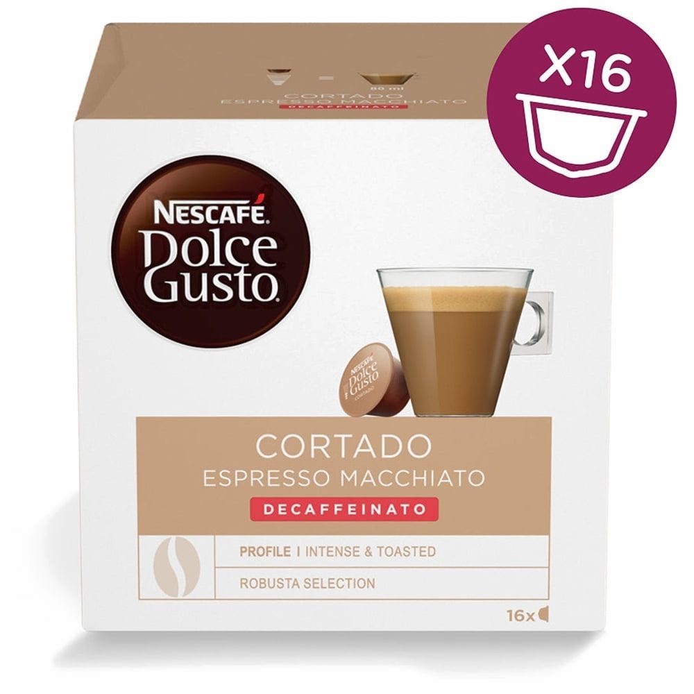 Nescafe Medium Roast Cortado Decaf Coffee Capsules