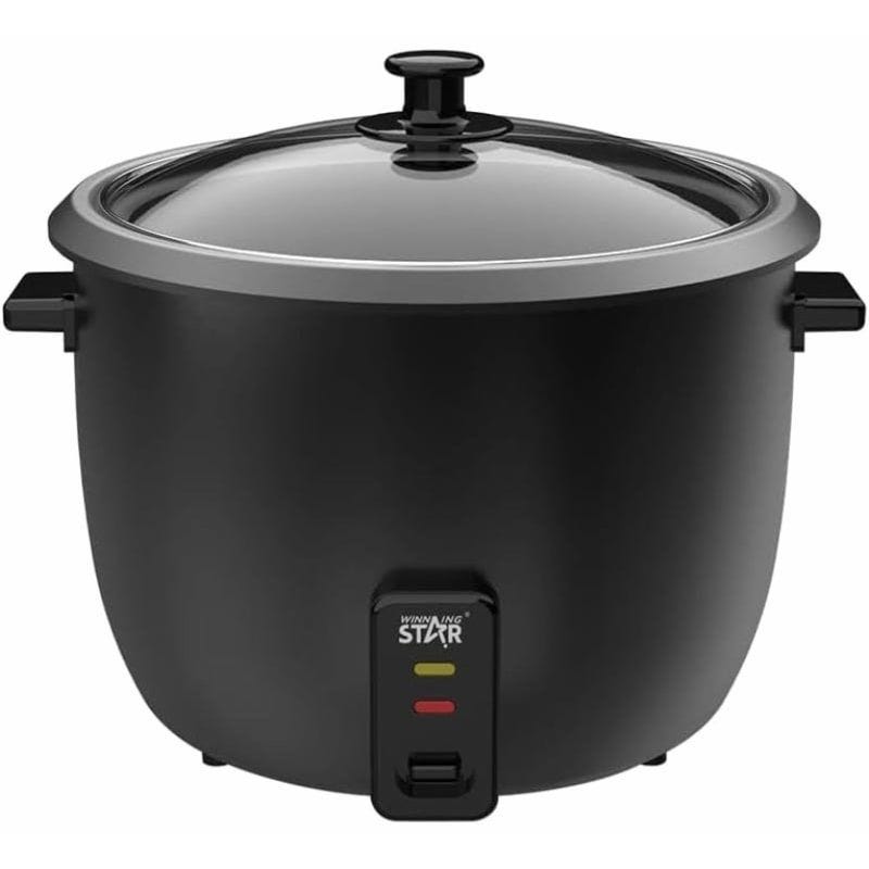 WINNING STAR Rice Cooker, 2.8 Liter, 1000 Watt, Black - ST-9345