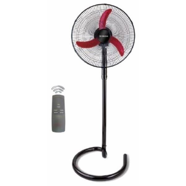Fresh Ghost Stand Fan With Remote Control 20 cm Black - 500008740