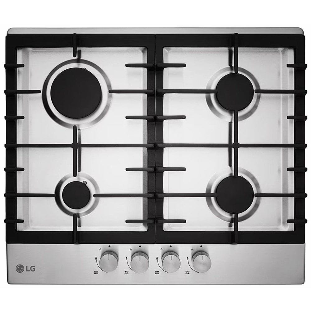 Ariston Built In Gas Hob 4 Burners 60 cm Stainless Steel - HU641BBG.CSTZ