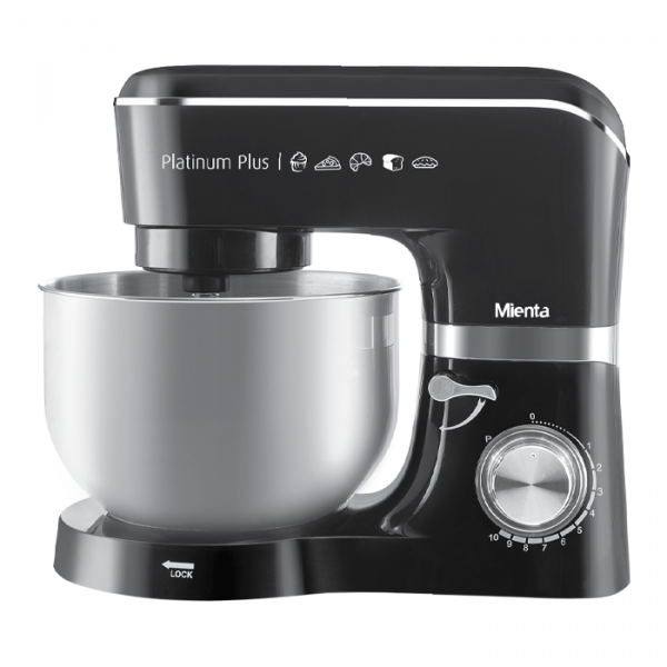 Mienta Platinum Plus Stand Mixer KM38332A (Black Silver)