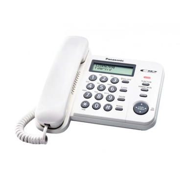 تليفون ارضي باناسونيك سلكي ابيض - KX-TS560