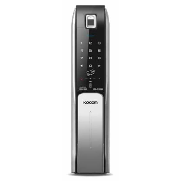 KOCOM KDL-7891SPK Digital Touch Fingerprint Door Lock, Silver