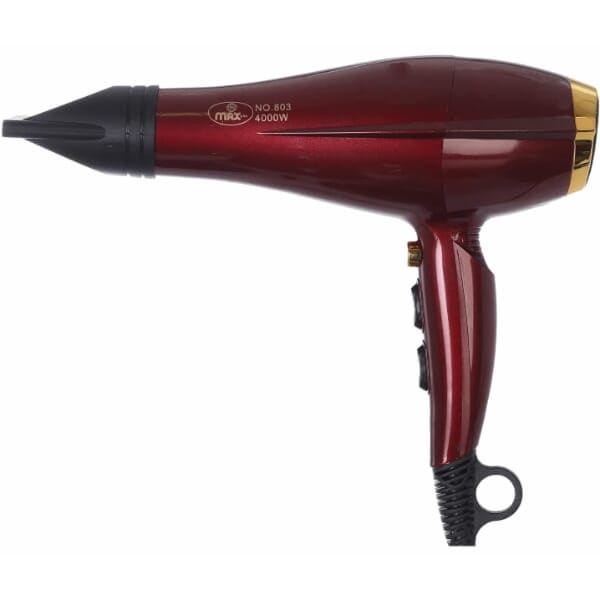 Max Hair Dryer, 4000 Watt, Red - MAX-803