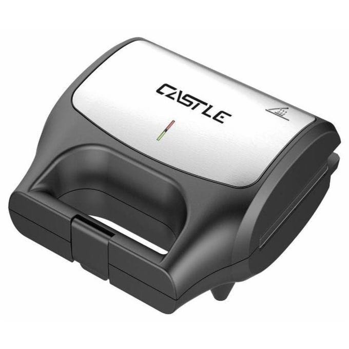Castle Sandwich Maker, 800 Watt, Black Silver - SMC2550