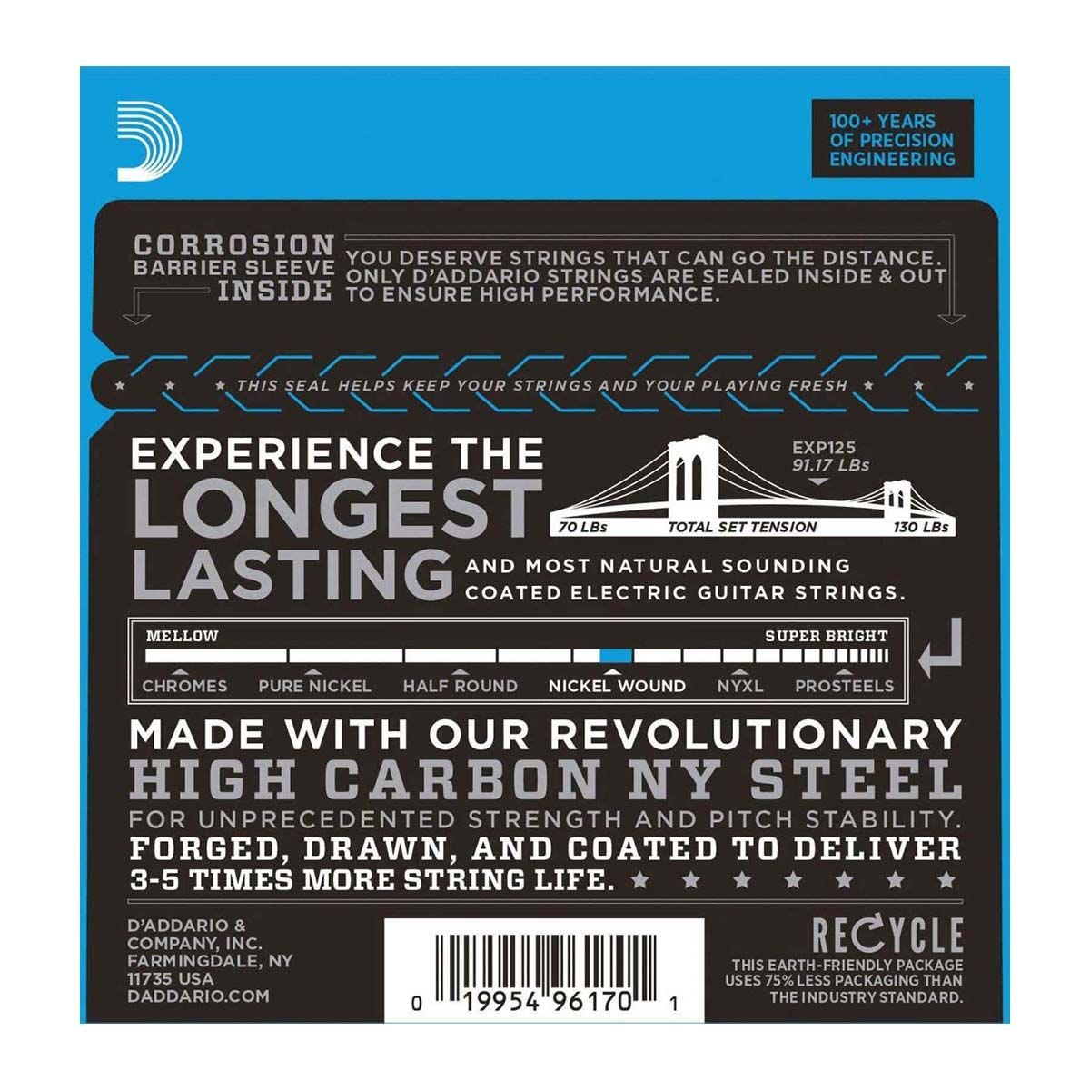 D’Addario Super Light Electric Guitar Strings EXP-120
