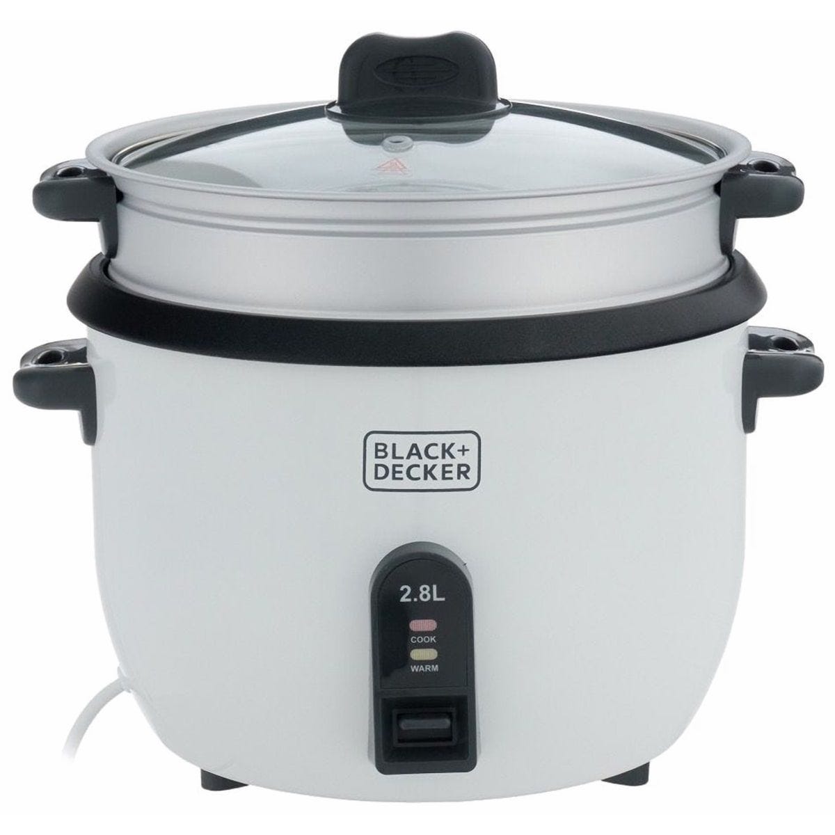 BLACK+DECKER Rice Cooker 2.8 Liter 1100 Watt White - RC2850-B5 ( International Warranty )