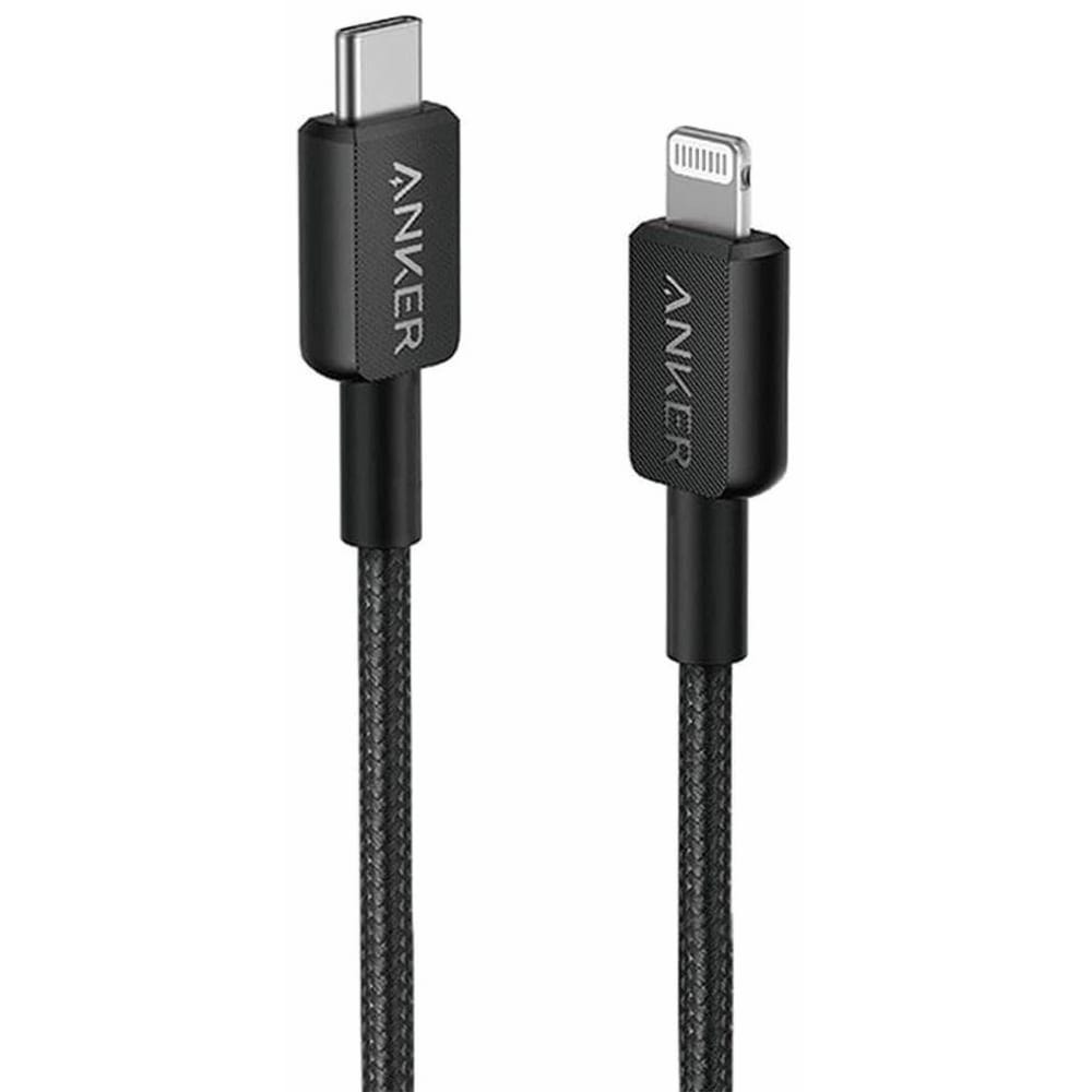 Anker 322 USB-C to Lightning Data Cable, 0.9 Meter, Black - A81B5H11