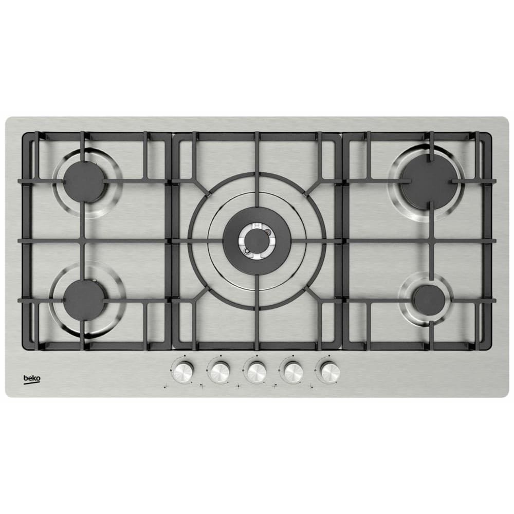 Beko Built-In Gas Hob, 5 burners, , - HIMW 95226 SXEL