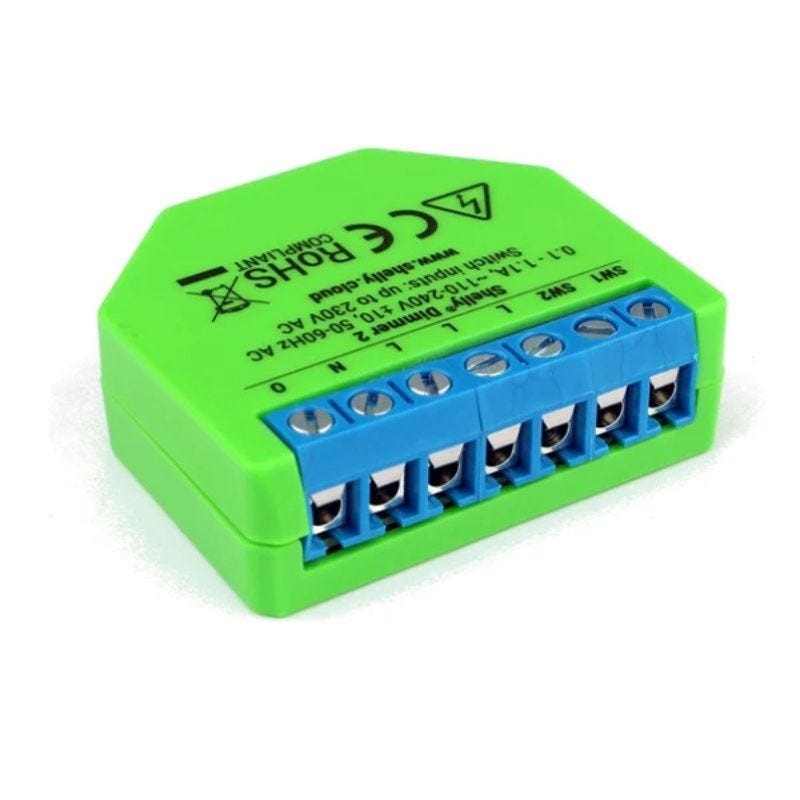 Shelly Dimmer 2 Wi-Fi Smart Switcher Green - SHDM-2