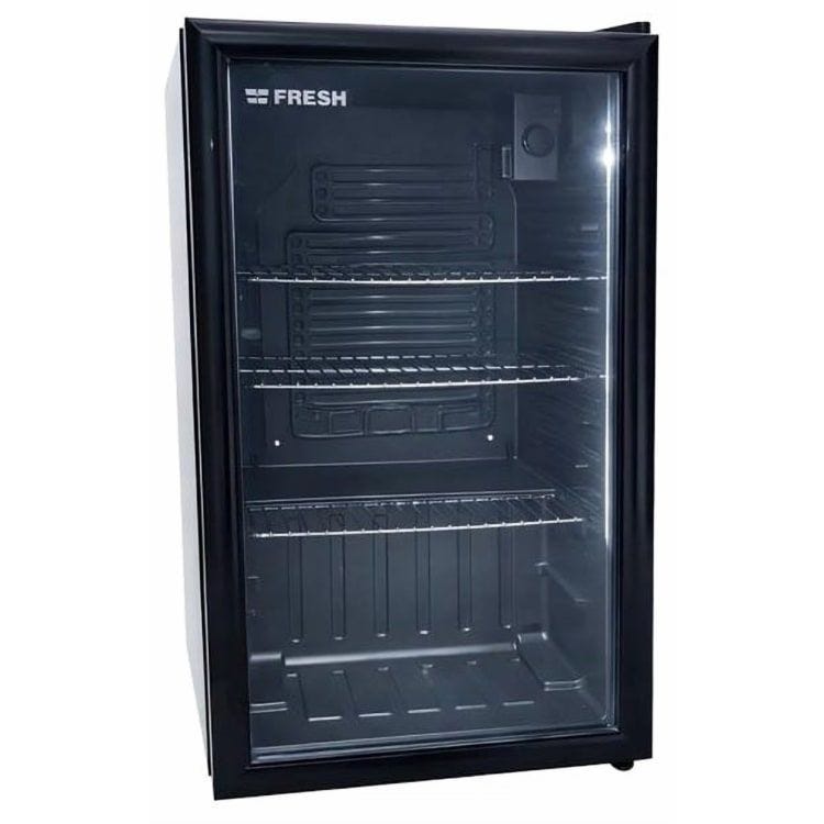Fresh Defrost Mini Bar Refrigerator, 90 Liter, Black - FMB-140