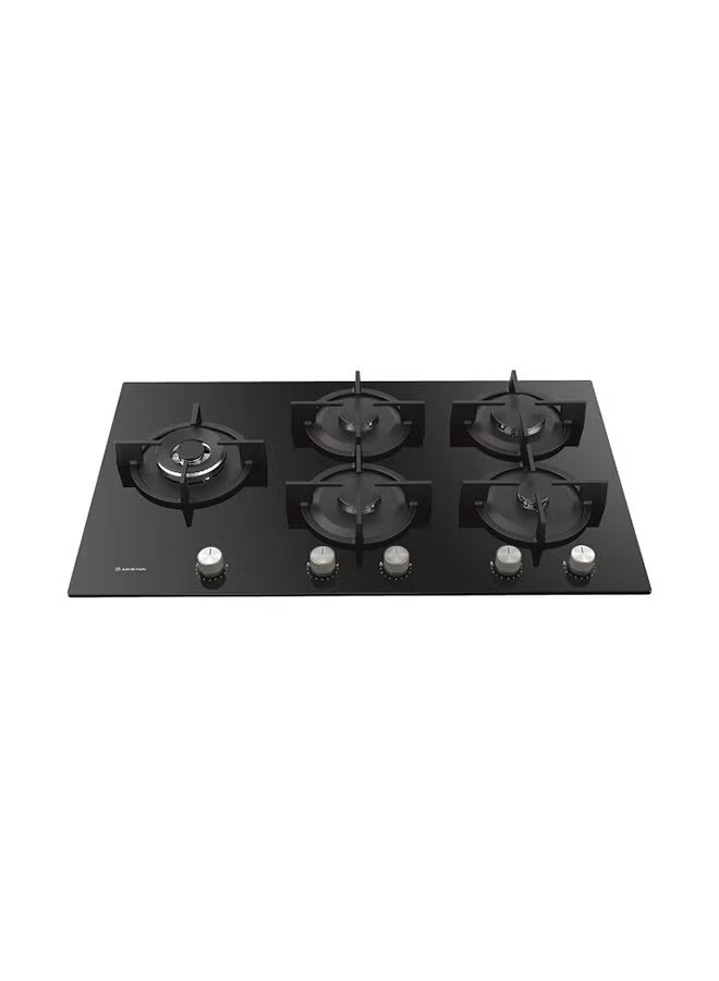 Ariston Gas Built-In Hob, 5 burners, , Glass AGS92SBK