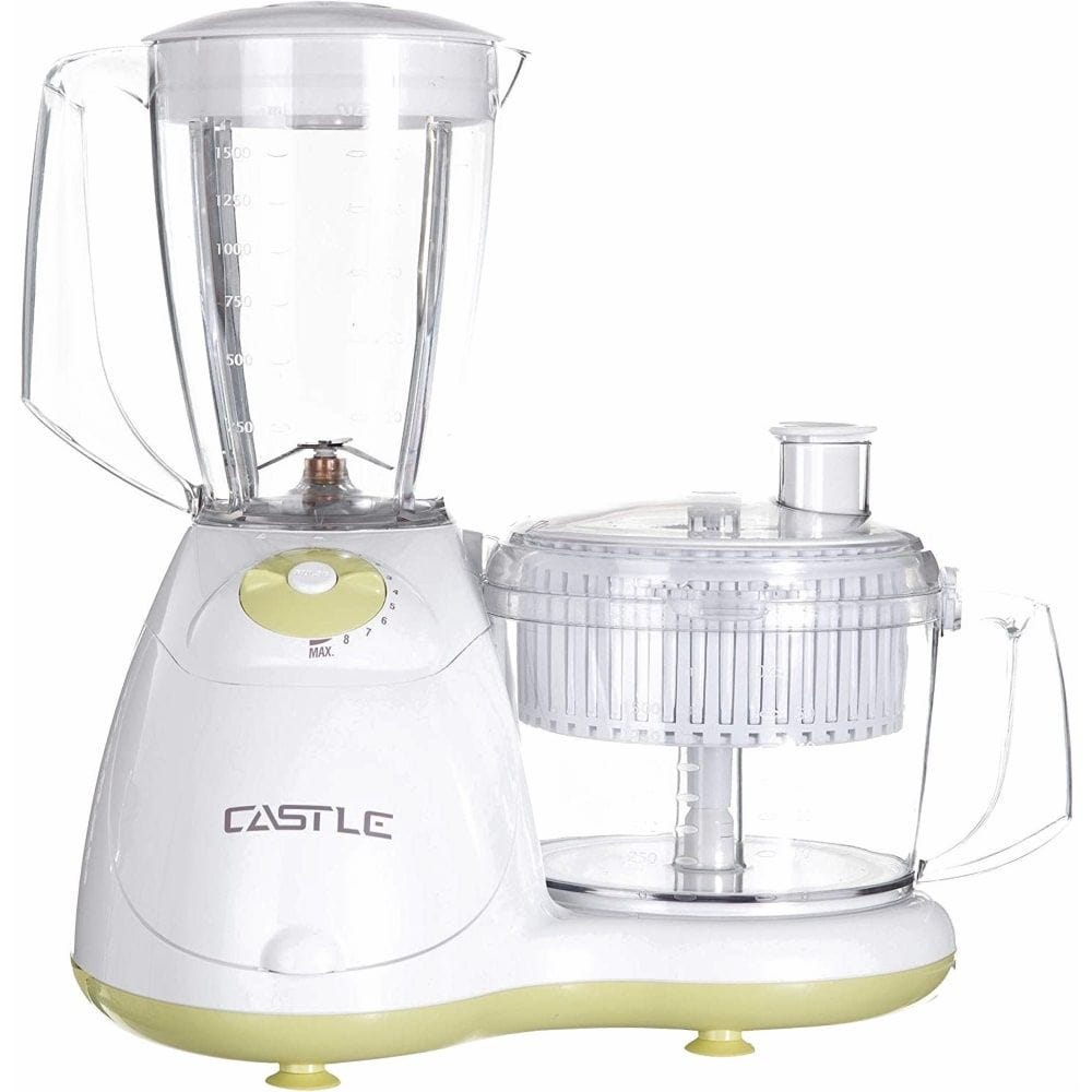 Castle Food Processor 1.5 Liter 1000 Watt White Green - FP 1037