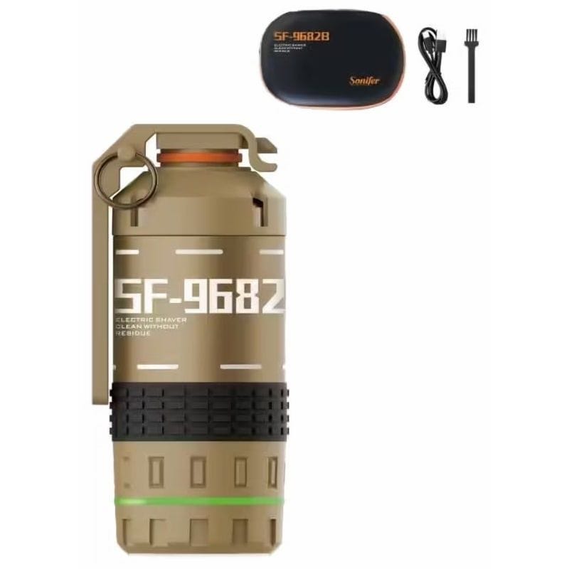 Sonifer Rechargeable Wet and Dry Hair Shaver, Beige - SF-9682B