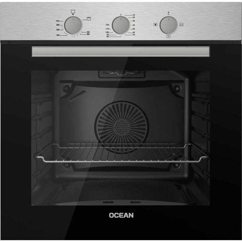 Ocean Built-In Gas Oven With Grill, 60 cm, Black - OOGR65IFSV