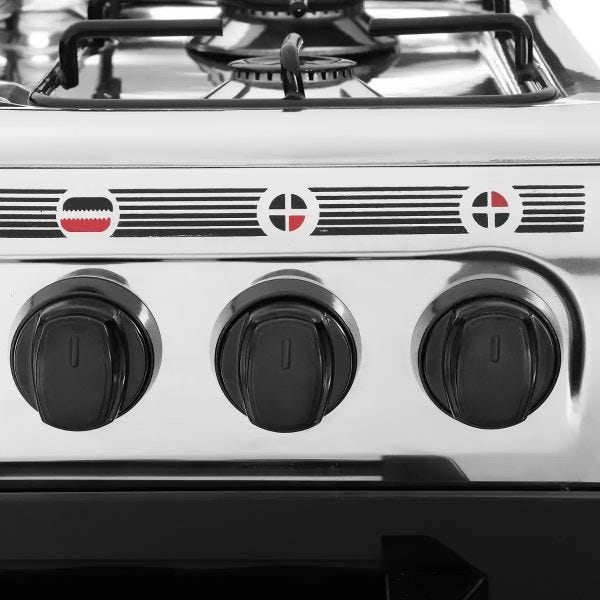 Al-Ahram Gas Cooker, 4 burners, , - GA500602SLV