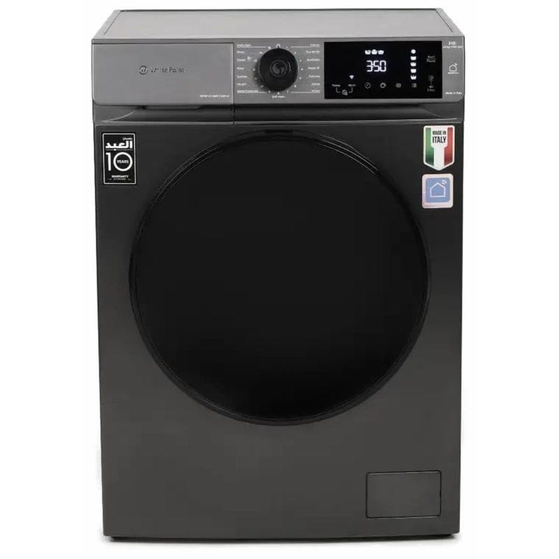White Point Digital Front Load Full Automatic Washing Machine With Inverter Technology, , - WPW10141TSSWVDXG (Black)