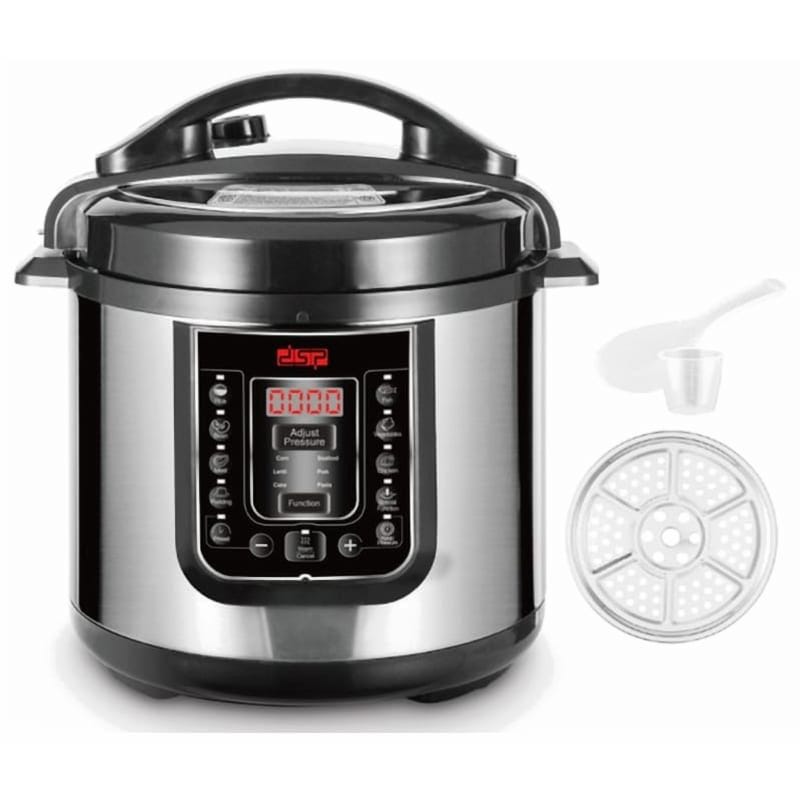 DSP Pressure Cooker, 1000 Watt, 6 Liter, Silver - KB5032