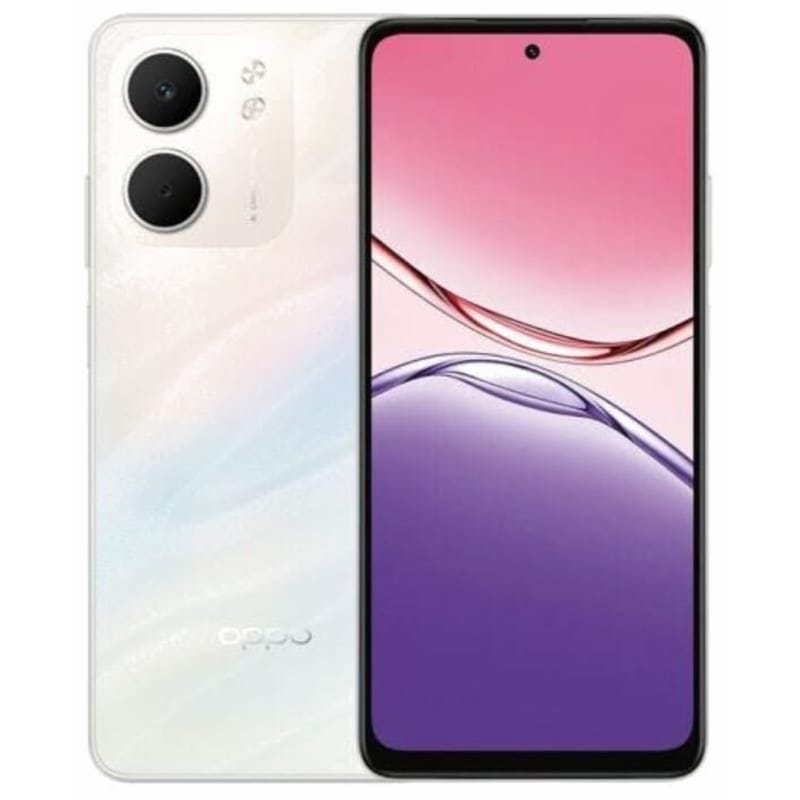 OPPO A5X Dual SIM, 128GB, 4GB RAM, 4G LTE - Laser White