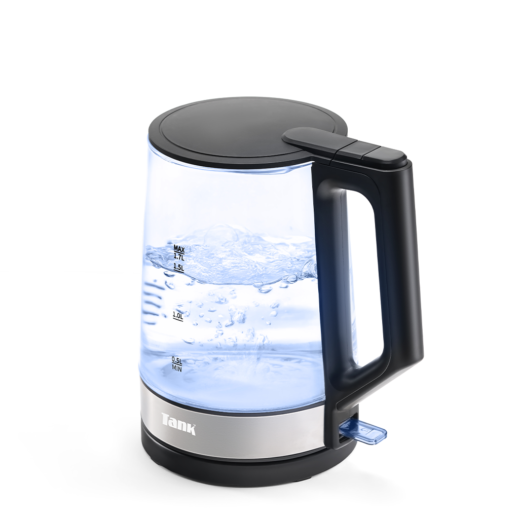 Tank Kettle Glass Classic KG-2318 (1800W, Black)