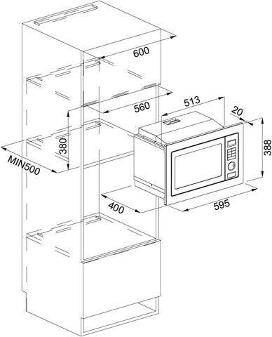 Franke Built-in Microwave FMW 250 (Silver)