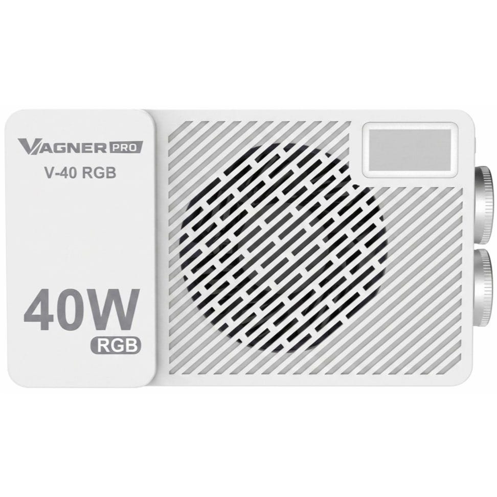 VAGNER PRO RGB LED Light, 60 Watt, White - V-40