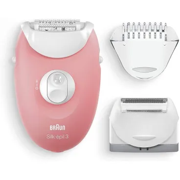 Braun Silk Epil 3 Epilator 3 In 1 For Legs And Body Pink - 3-440