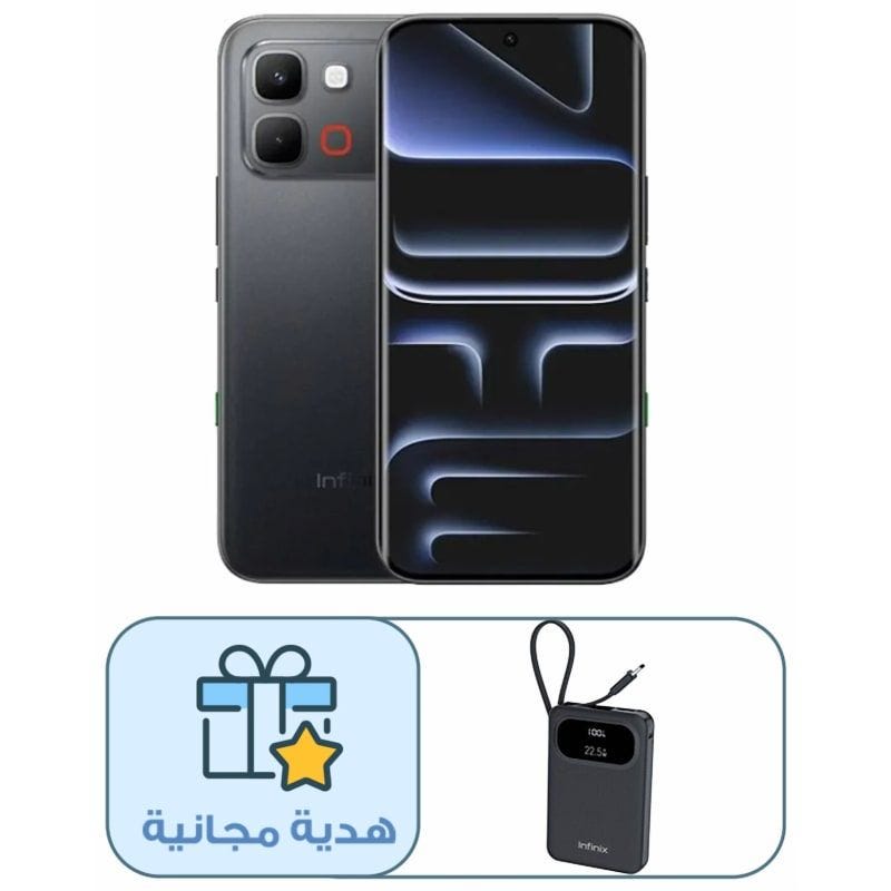 Infinix Note Edge Dual SIM, 256GB, 8GB RAM, 5G - Shadow Black with Infinix Power Bank XP10 Pro Free Gift